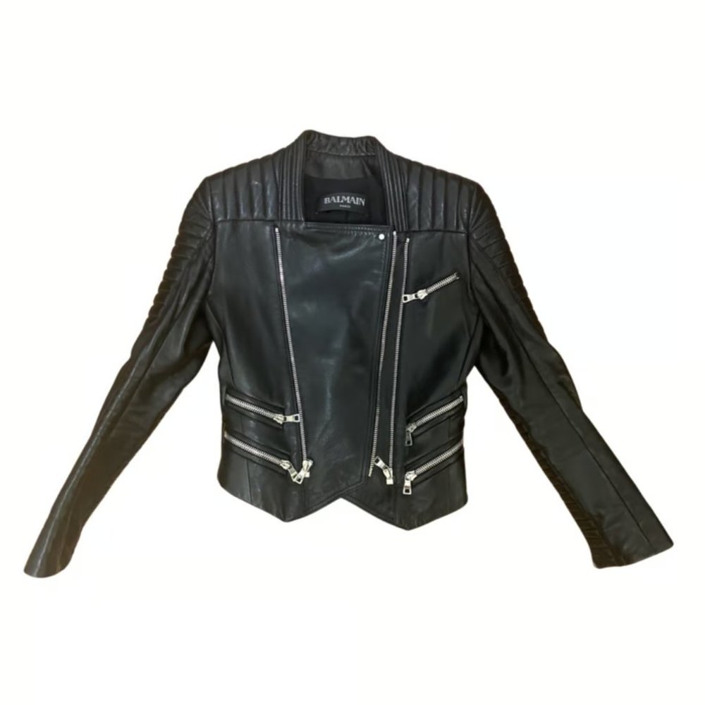 Balmain leather jacket